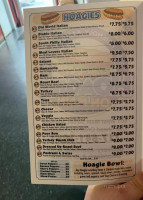 Hoagies On Main menu