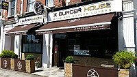 X Burger outside