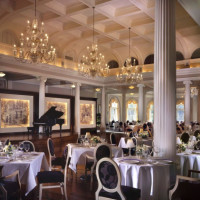 The Dining Room At The Omni Homestead food