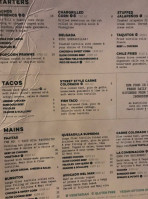 Taco Bill Altona North menu