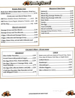 Country Barrel menu