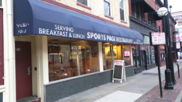 Sports Page Restaurant outside