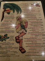 Cuban Petes menu