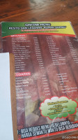 Resto Lesehan Rumah Bambu menu