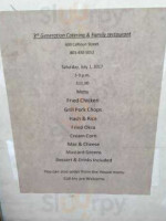 3rd Generation Catering And Family menu