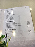 Caffe Paris menu