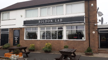The Boldon Lad outside