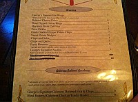 George's Pub menu