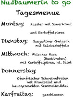 Nußbaumerin menu