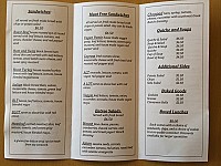 Florence Park Cafe menu