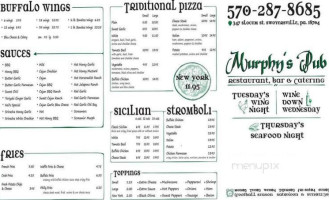 Murphy's Independentnepa menu