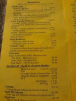 Cascade Cafe menu
