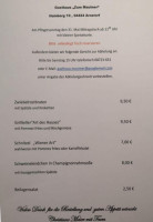 Gasthaus Zum Mautner menu
