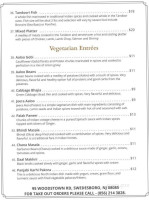 Spicy Affair Indian Kitchen menu