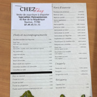 Chez Thuy menu