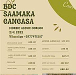 Bdc Saamaka Gangasa menu