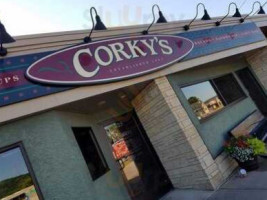 Corky's Pizza outside