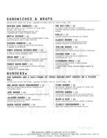 1933 Grill menu