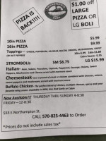 Philadelphia Subs N Pizza menu