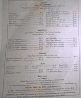 Rich Hill Cafe menu