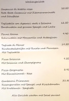 Trattoria Kastanie Ravensburg menu