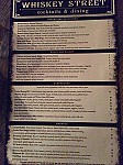 Whiskey Street menu
