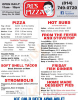 Al's Pizza food