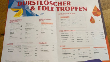 Vulkan Brauerei menu