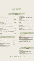 Green Corner menu