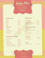 Judy's Place Cafe menu
