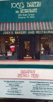 Joey's Bakery menu