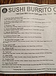 Sushi Burrito menu