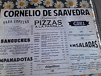 Cornelio Saavedra menu