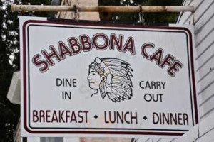Shabbona Cafe food