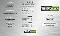 Temptasian Restaurant menu