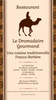Le Dromadaire Gourmand menu