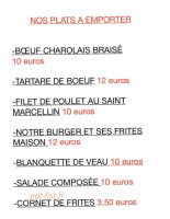 Le Paddock menu