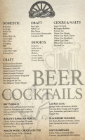 Wagon Wheel Pub menu