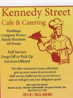 Kennedy Street Cafe menu