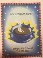 Cozy Corner Cafe menu