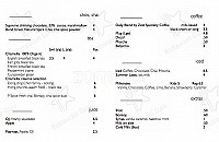 The River Deck Cafe menu