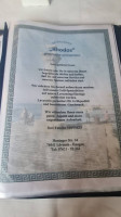 Rhodos Griechische Spezialitäten menu
