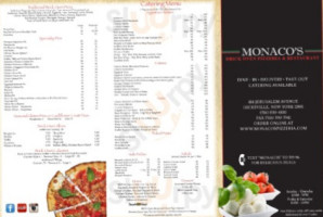 Monaco's Brick Oven Pizzeria and Restaurant - Hicksville menu