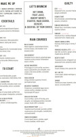 Kimpton Paris Montecito menu