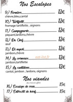 Le Napolitain menu