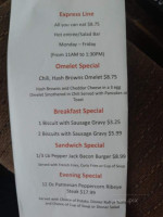 Prairie Inn menu