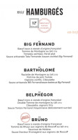 Big Fernand menu