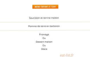 Auberge La Césarde menu