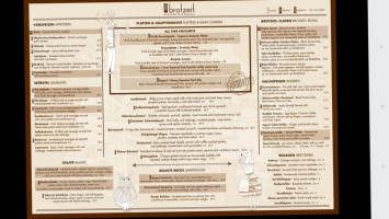 Brotzeit menu
