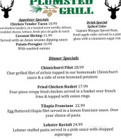 Plumsted Grill menu
